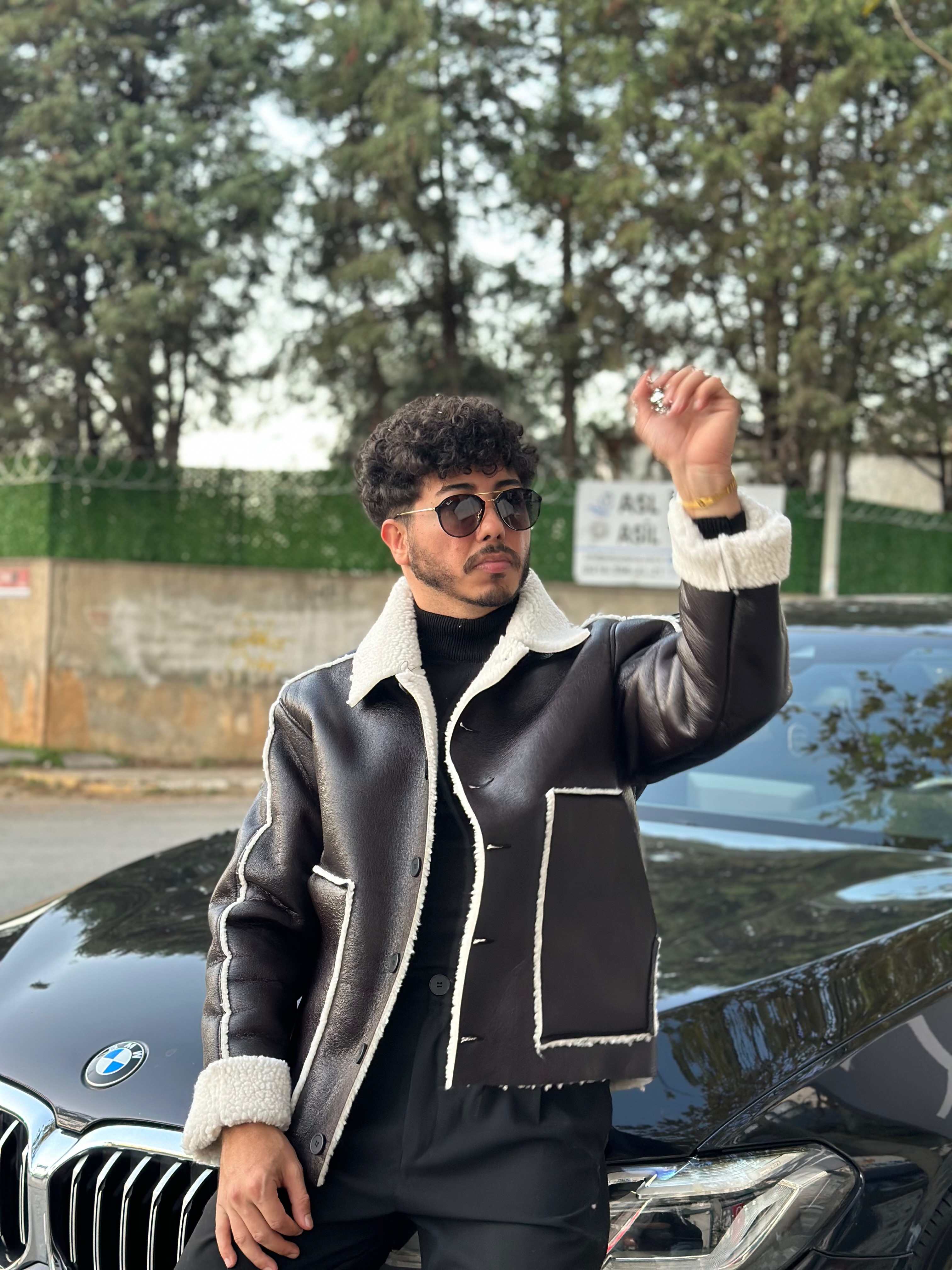 Suni Deri Kürklü Ceket